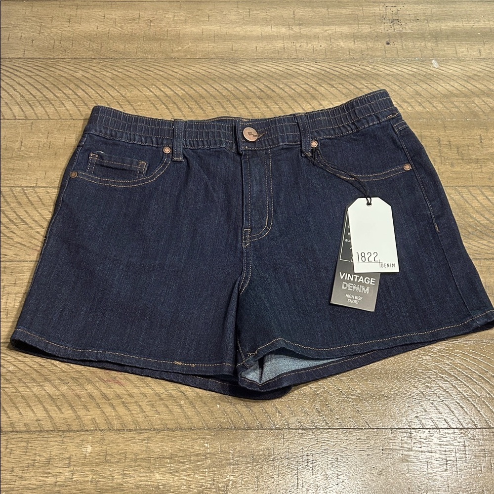 1822 Denim Women's Dark Blue Jean Shorts